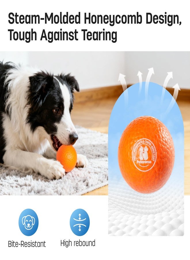 Potaroma Dog Toy Balls – 3 Pack E-TPU Bouncy Pet Fetch Balls Floating Water Pool Toy for Chewers Small & Large Dogs, Indoor & Outdoor 2.8 Inch Diameter - Image 3